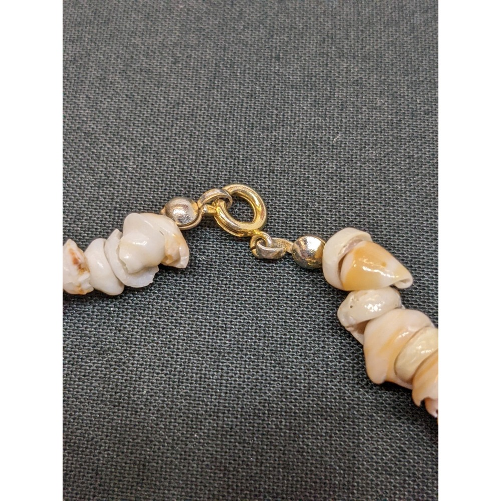Vintage Puka Shell Bracelet Natural Shell Beach Surfer Ocean Vacation ~8.5" - Picture 5 of 6